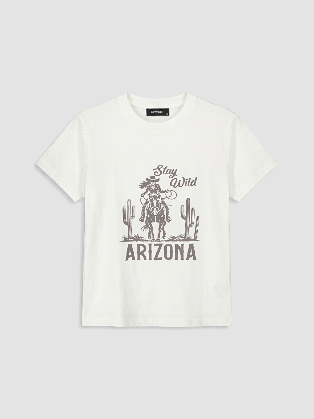 Ženska Majica Sa Okruglim Izrezom Arizona Sa Štampom-4