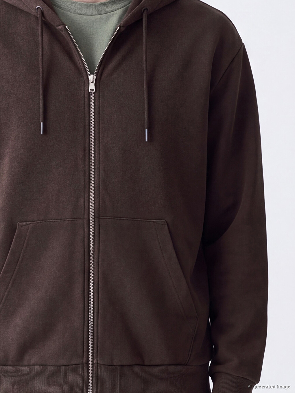 Hooded Zip-up Men's Sweatshirt-2
