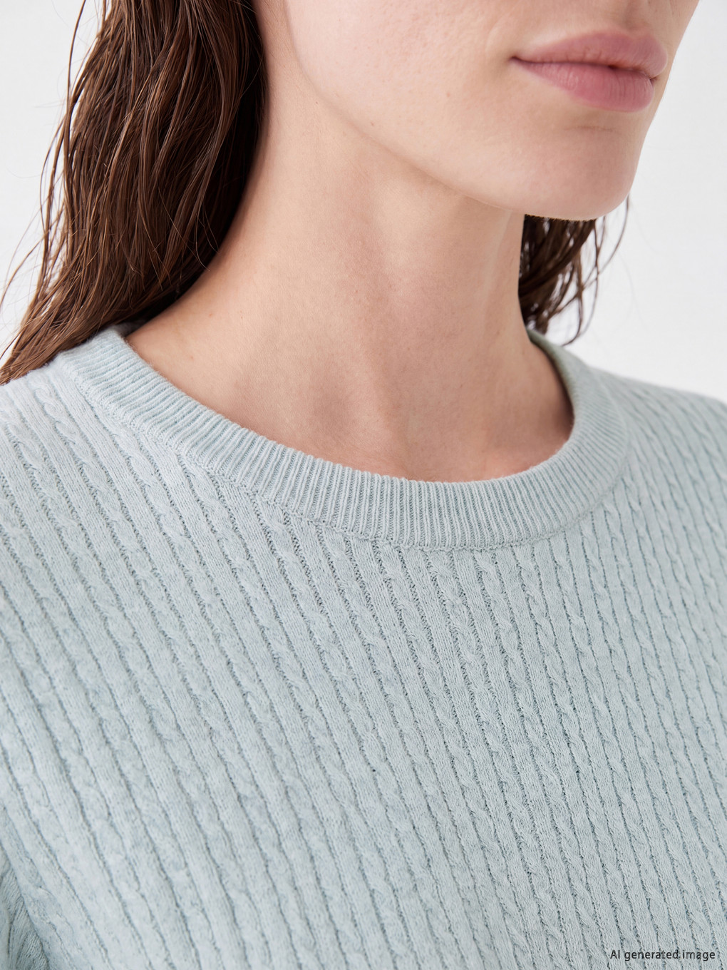Crew Neck Women's Knitwear Sweater-2