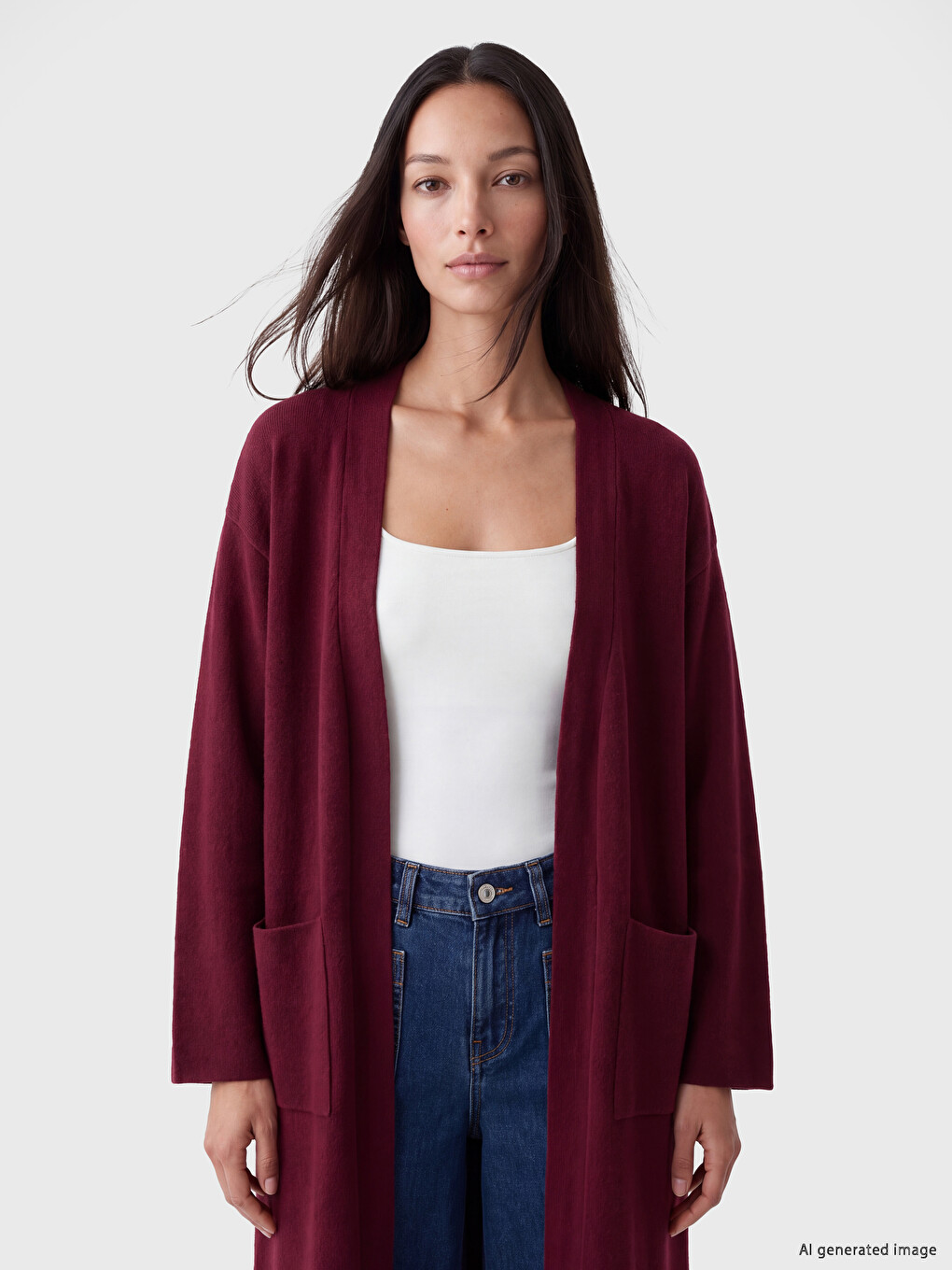 Shawl Collar Women's Knitwear Cardigan-1