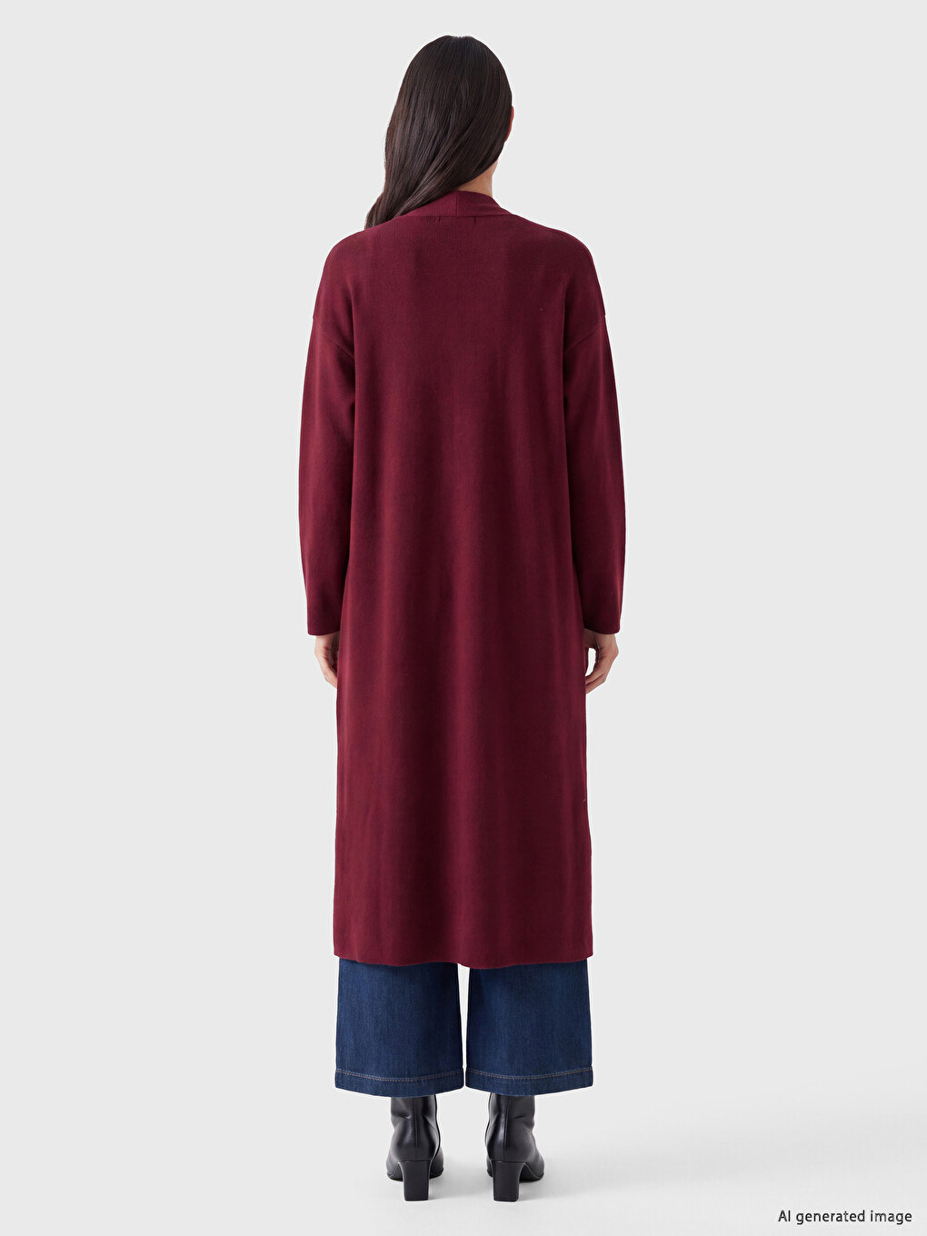 Shawl Collar Women's Knitwear Cardigan-3