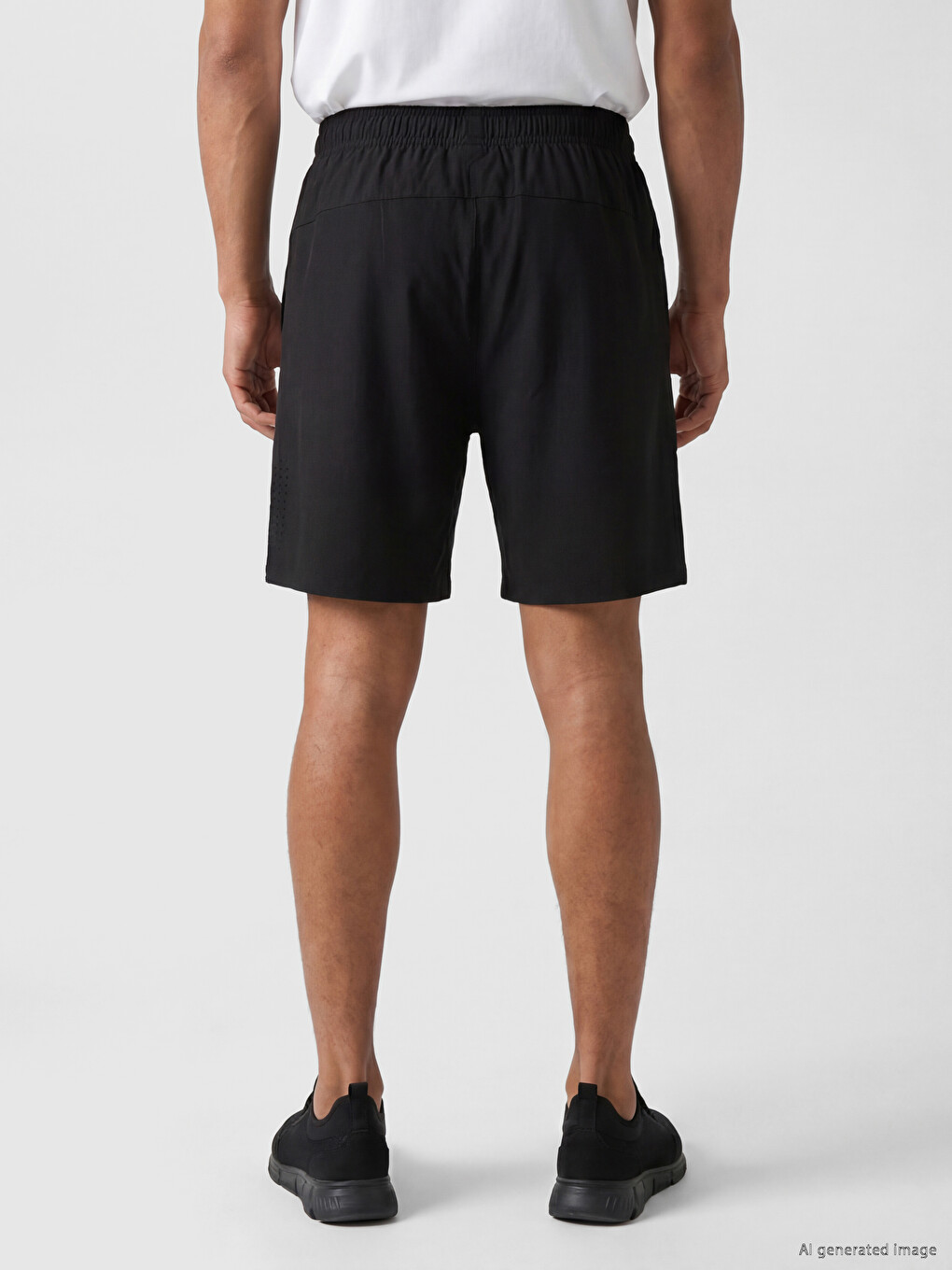 Man Black Active Shorts-3