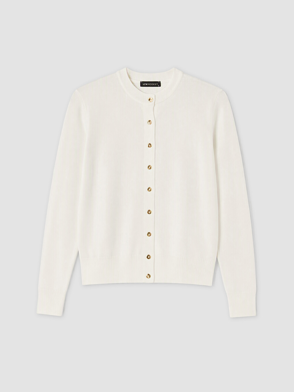 Cardigan Tricotat Cu Guler Rotund Pentru Femei-4