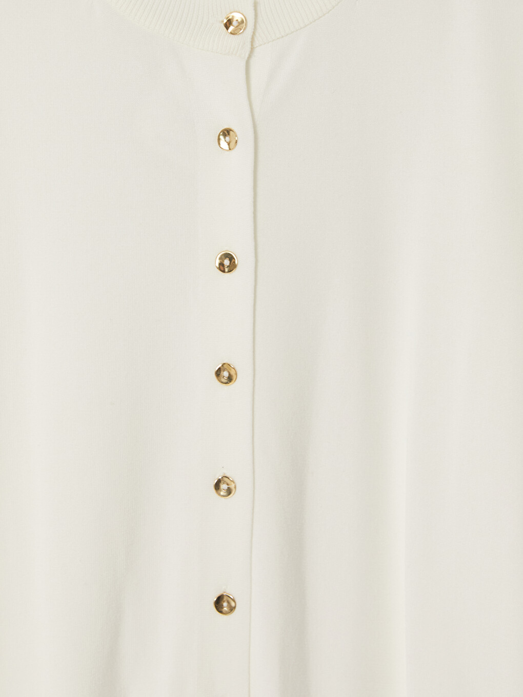 Cardigan Tricotat Cu Guler Rotund Pentru Femei-5