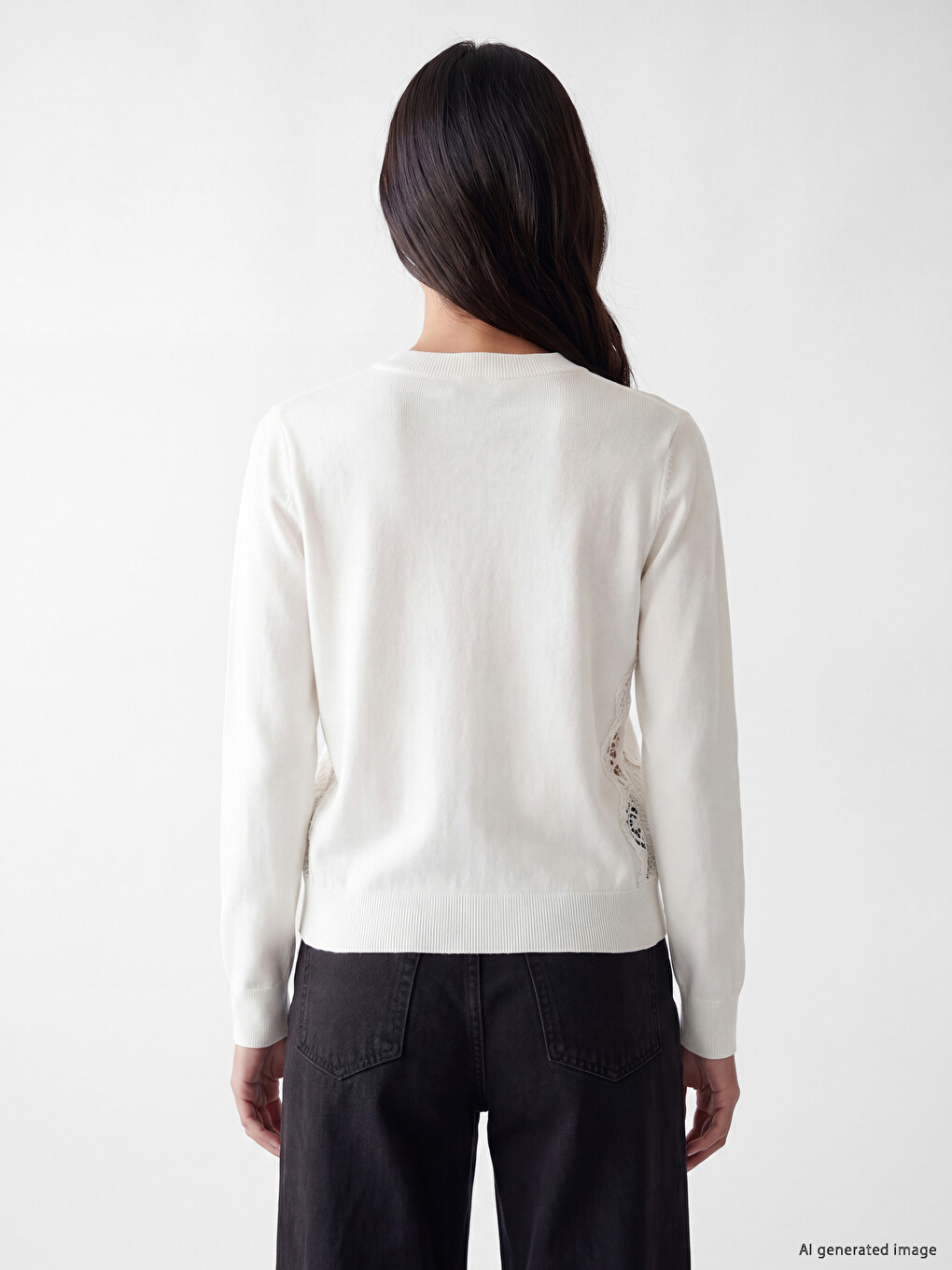 Cardigan Tricotat Cu Guler Rotund Pentru Femei-3