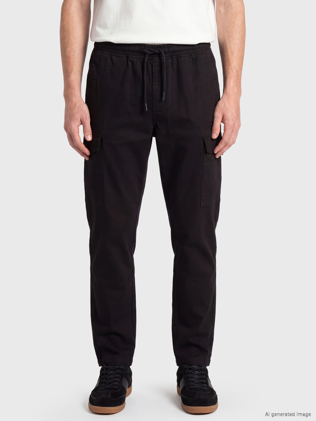 Slim Fit Men's Cargo Trousers-1