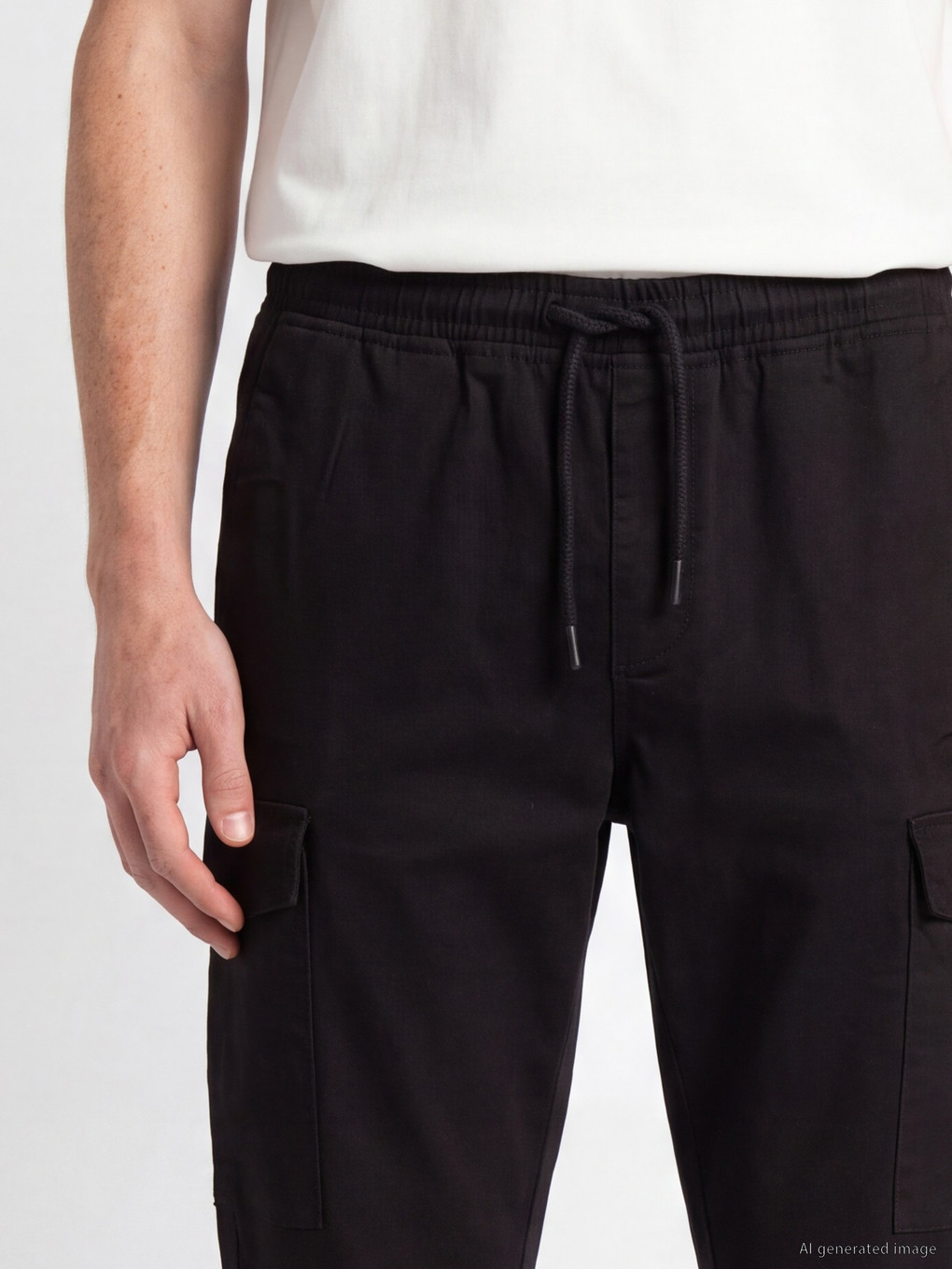 Slim Fit Men's Cargo Trousers-2