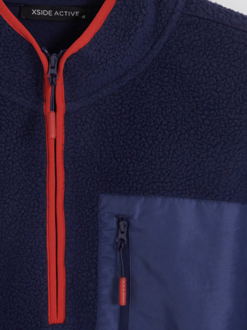 Mock Neck Zippered Men's Sweatshirt-6