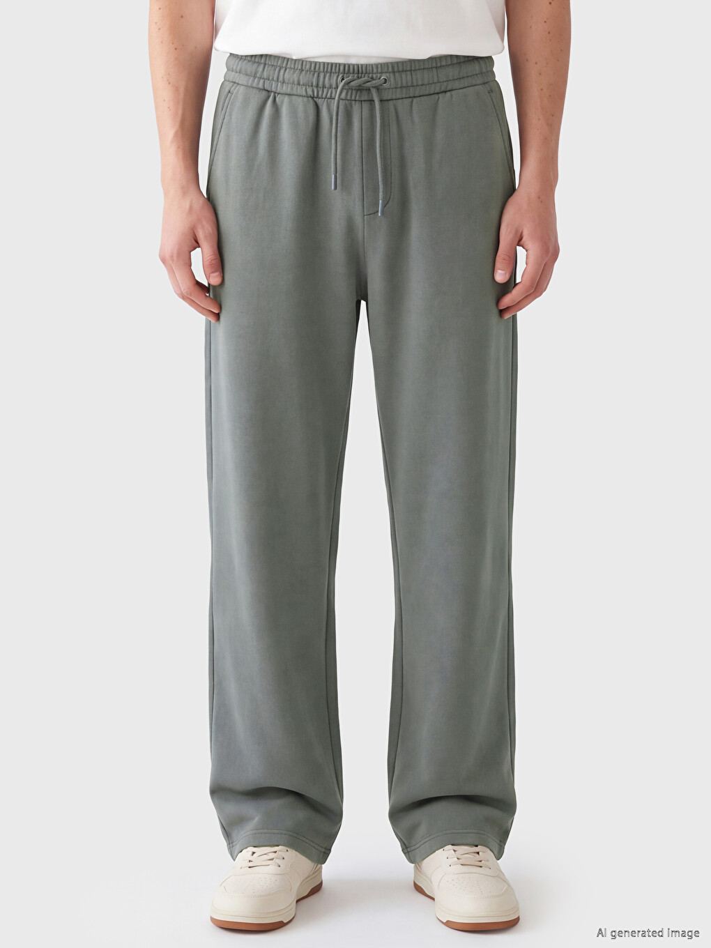 Elastic Waist Men's Trousers-1