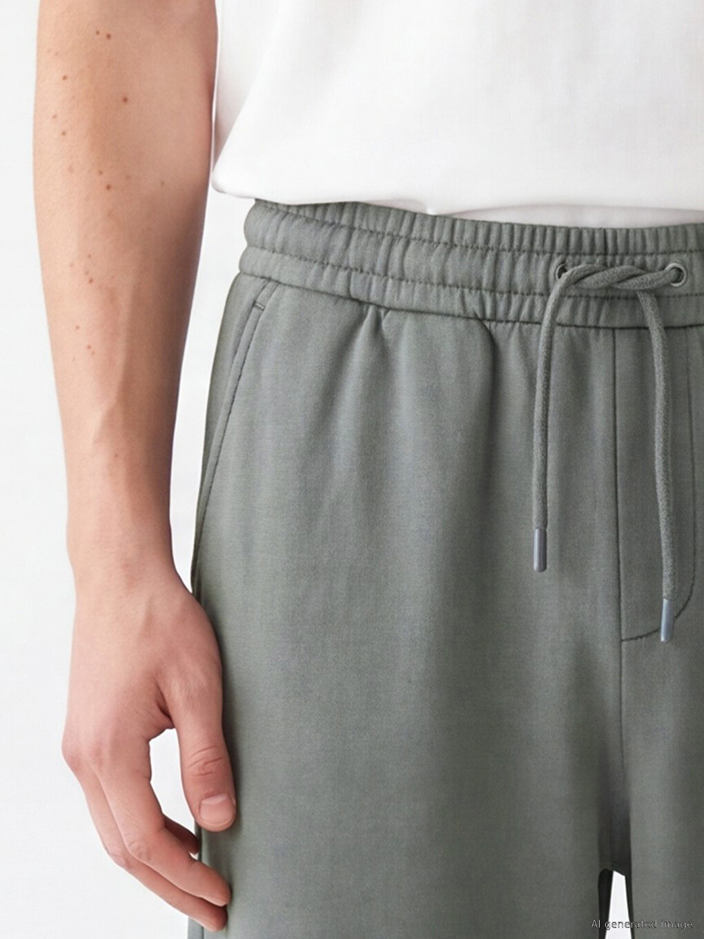 Elastic Waist Men's Trousers-2
