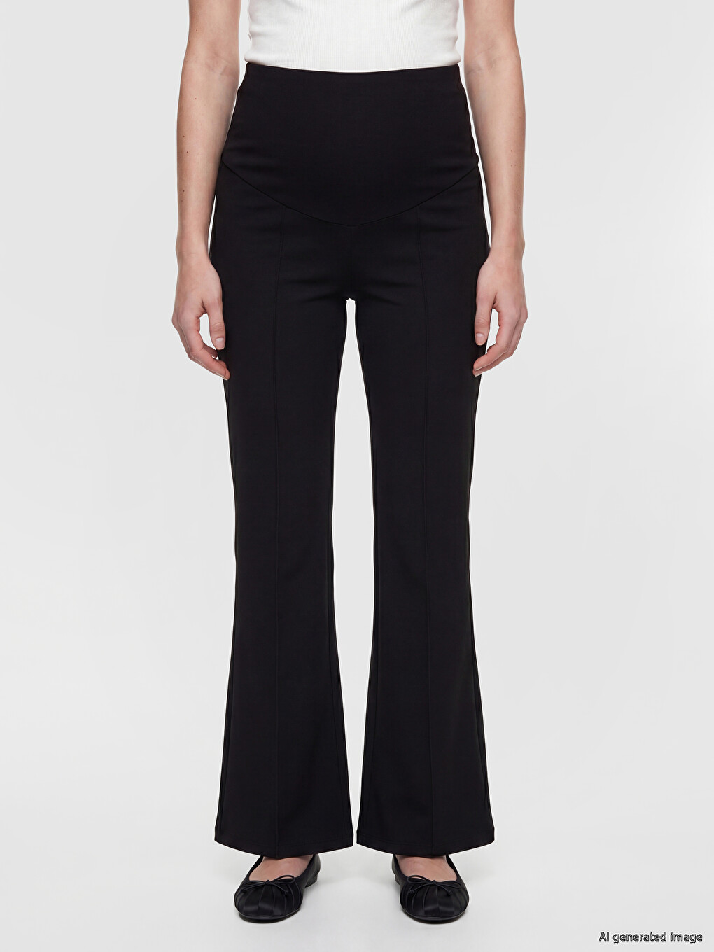 Flare Slim Fit Women's Trousers-1