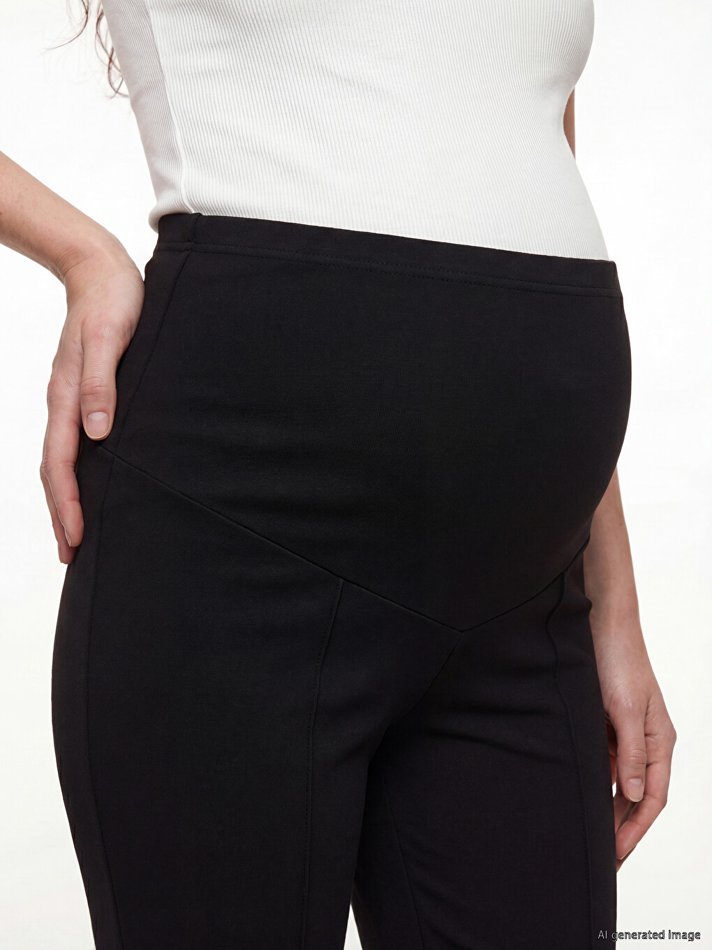 Flare Slim Fit Women's Trousers-2