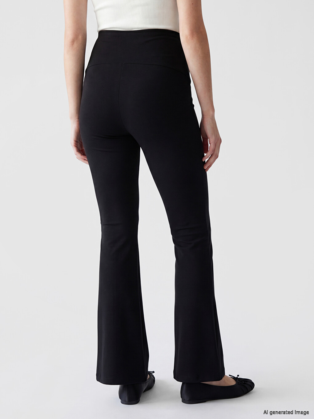 Flare Slim Fit Women's Trousers-3