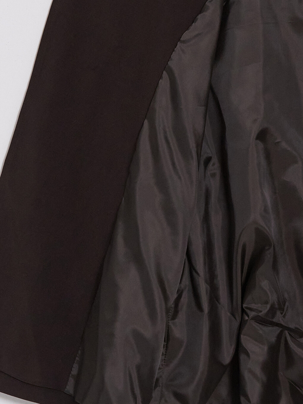 Kahverengi Kuşaklı Oversize Kadın Gabardin Ceket-3