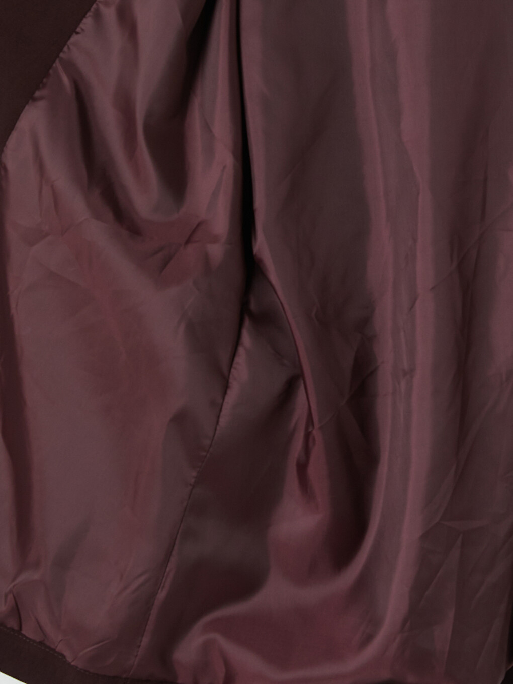 Bordo Kuşaklı Oversize Kadın Gabardin Ceket-3