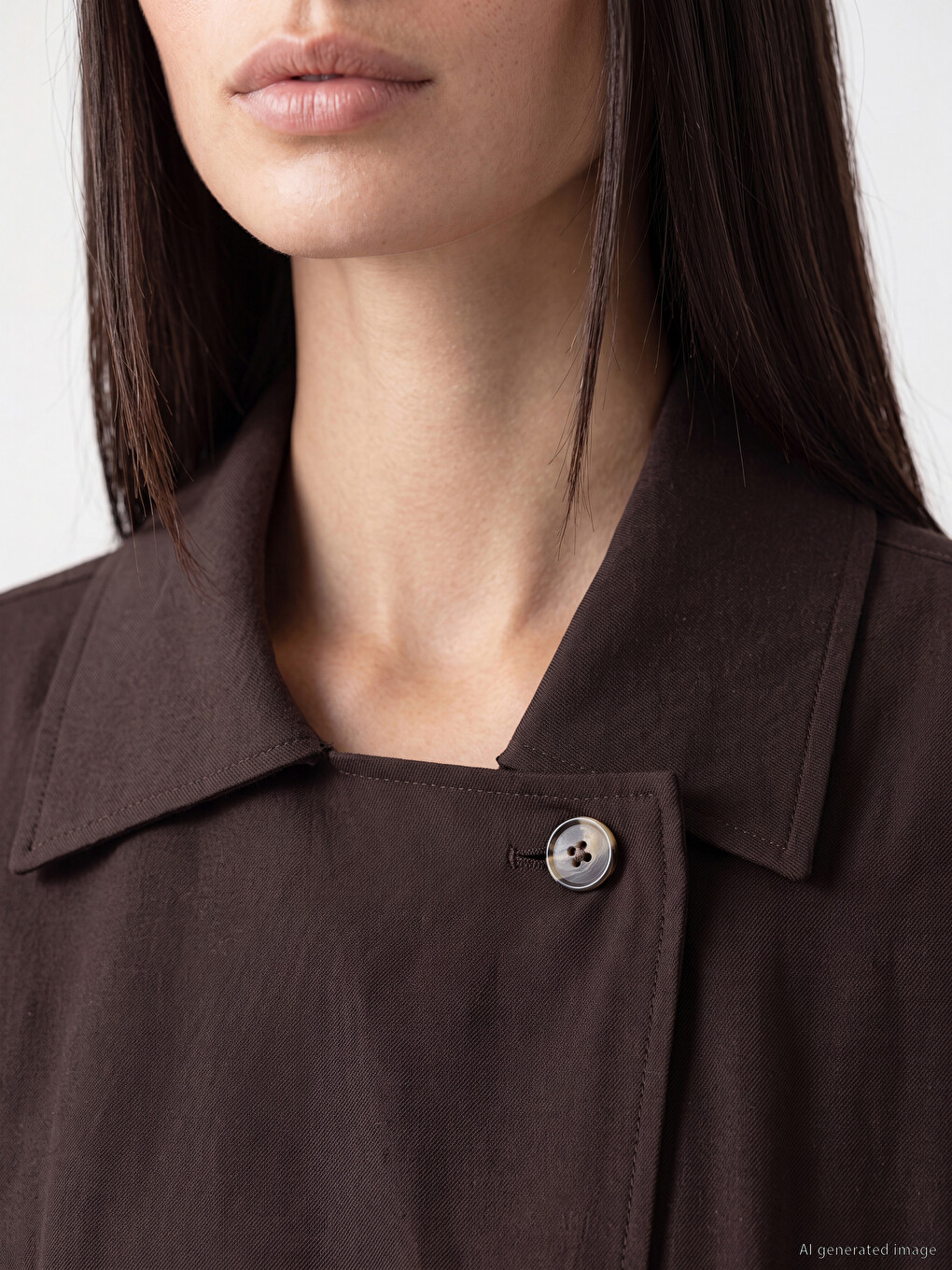 Sash Oversize Women's Twill Jacket-2