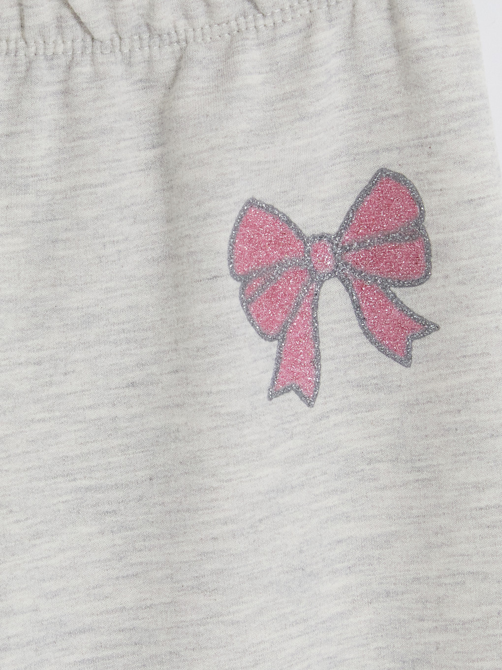 Bow Printed Girls' Sweatpants-2