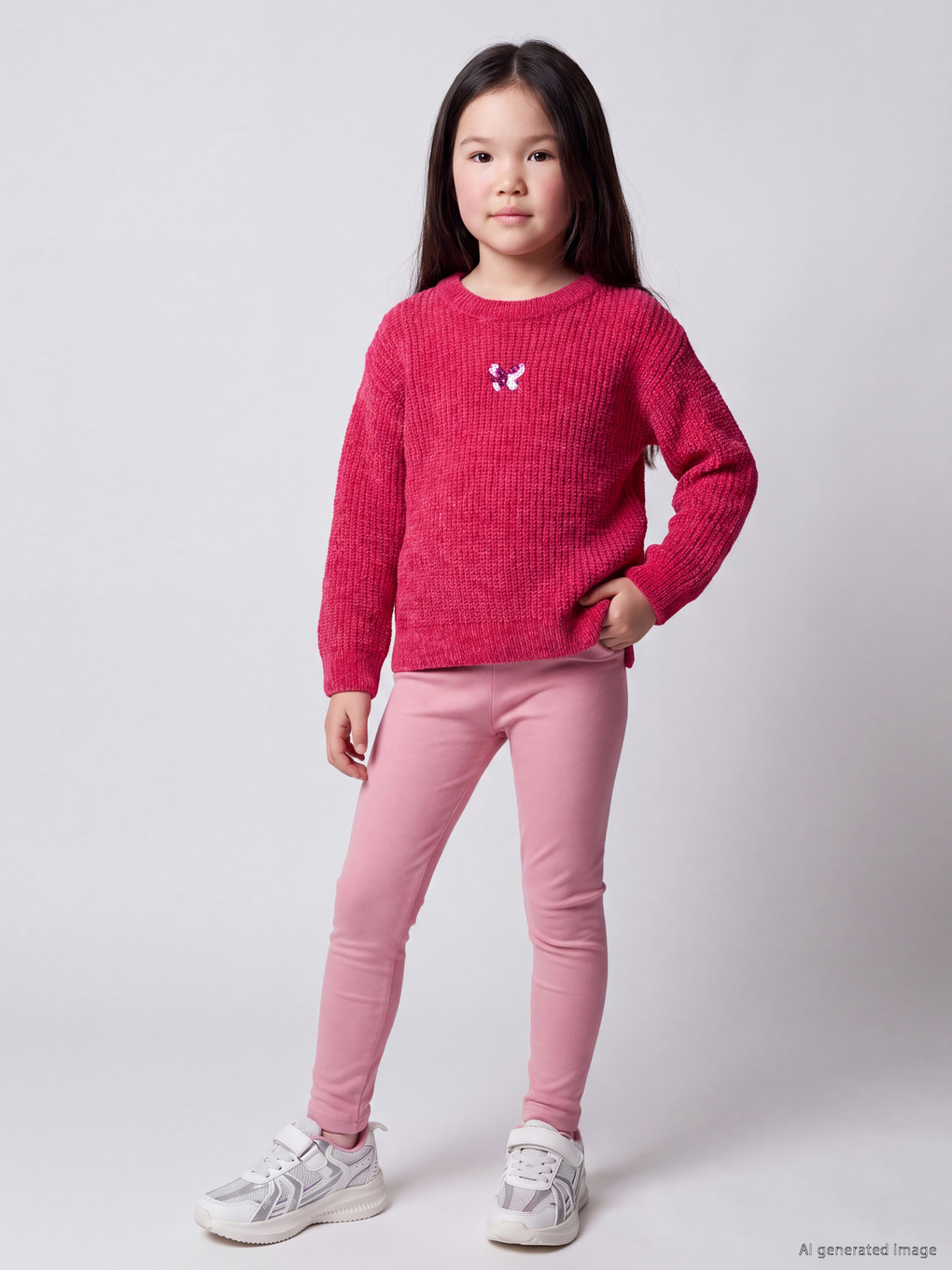  Elastic Waist Girls' Leggings