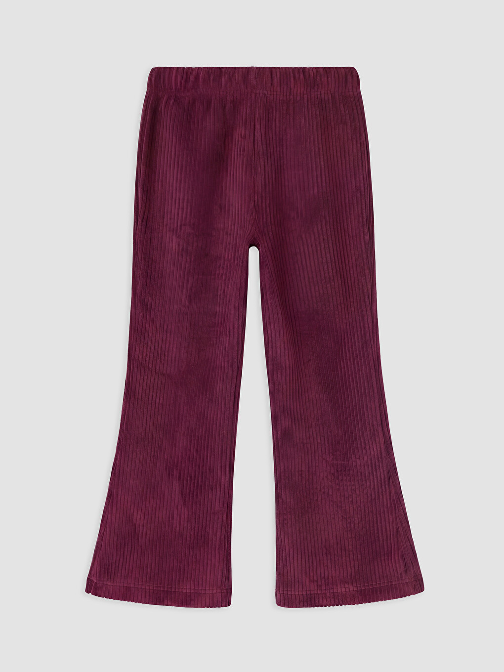 Girls' Velvet Flare Leggings-1