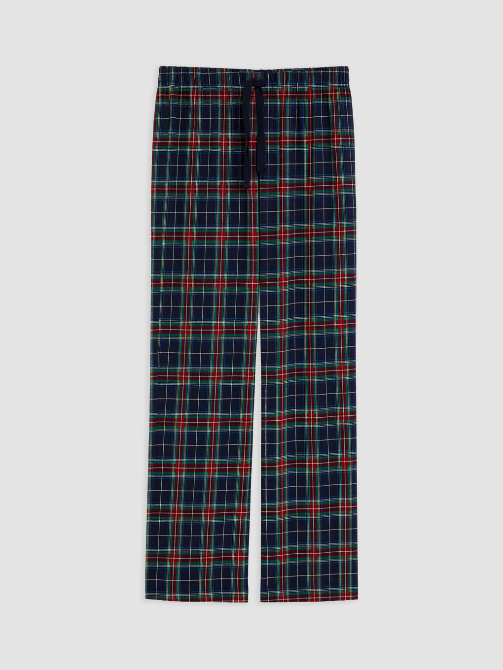Lacivert Regular Fit Ekose Erkek Pijama Alt