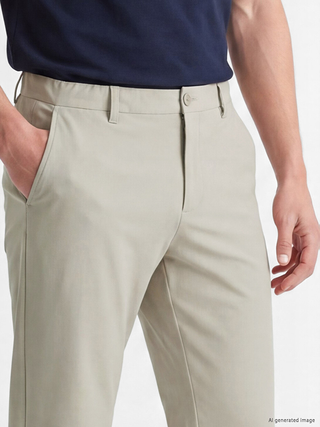 Bej Regular Fit Erkek Pantolon-2
