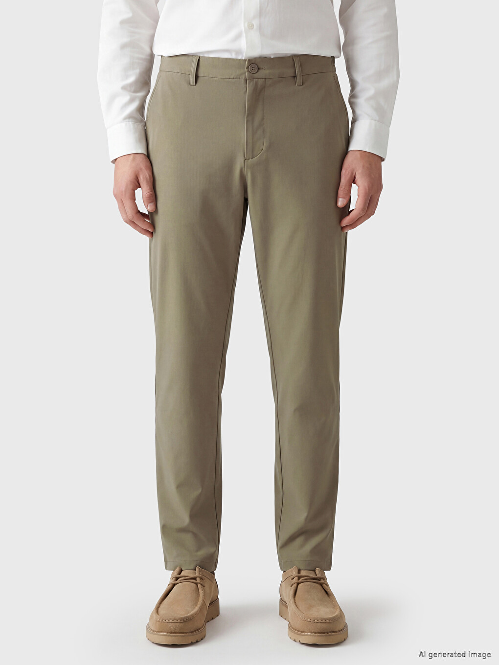 Bej Regular Fit Erkek Pantolon-1