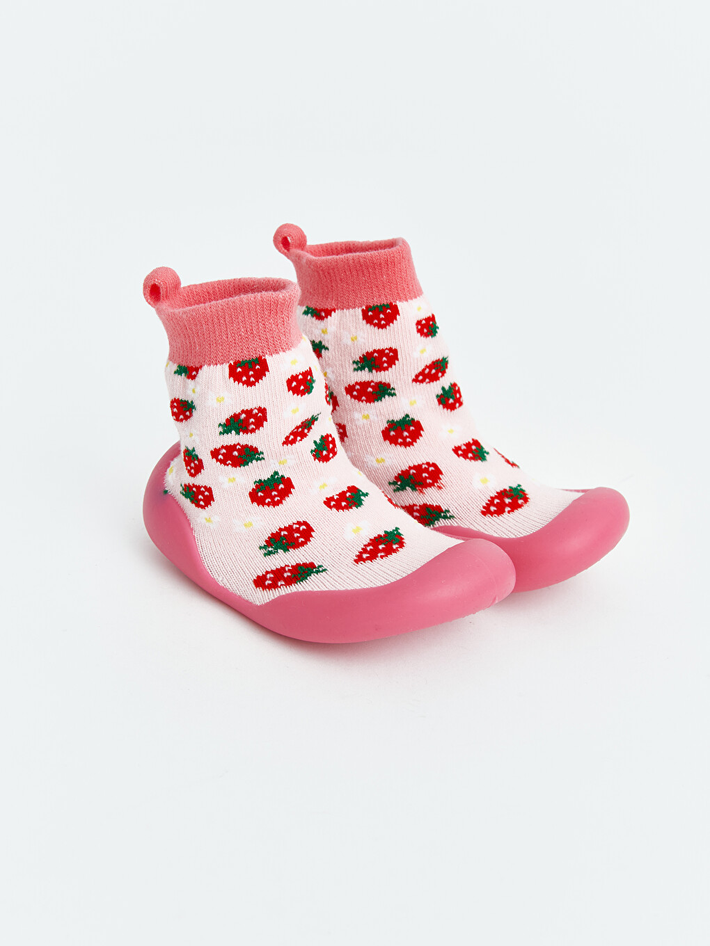 Strawberry Patterned Girl Baby Sock Home Shoe