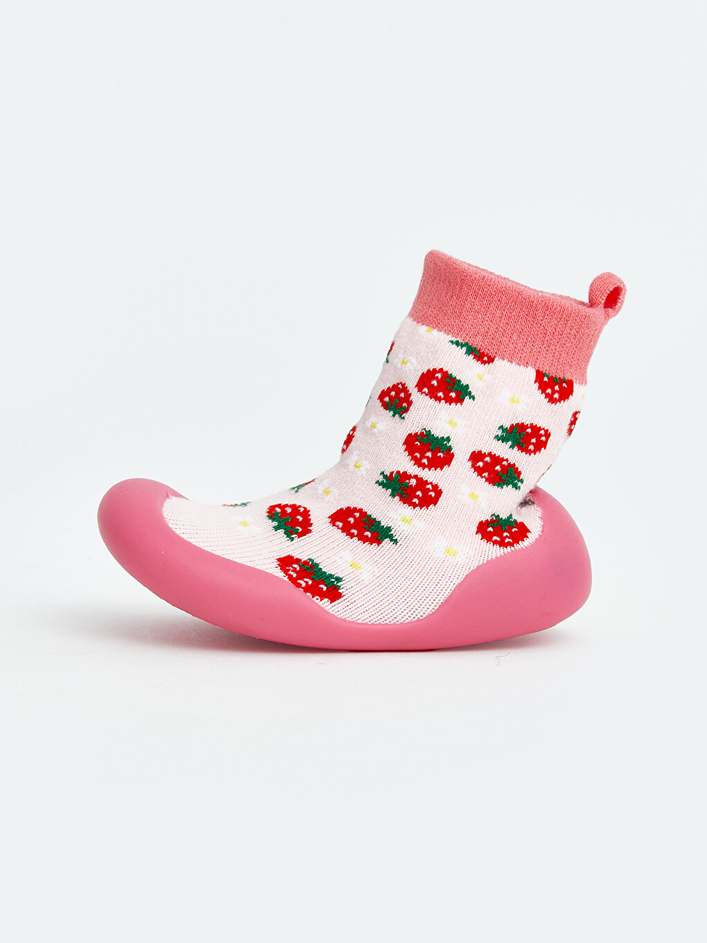 Strawberry Patterned Girl Baby Sock Home Shoe-1