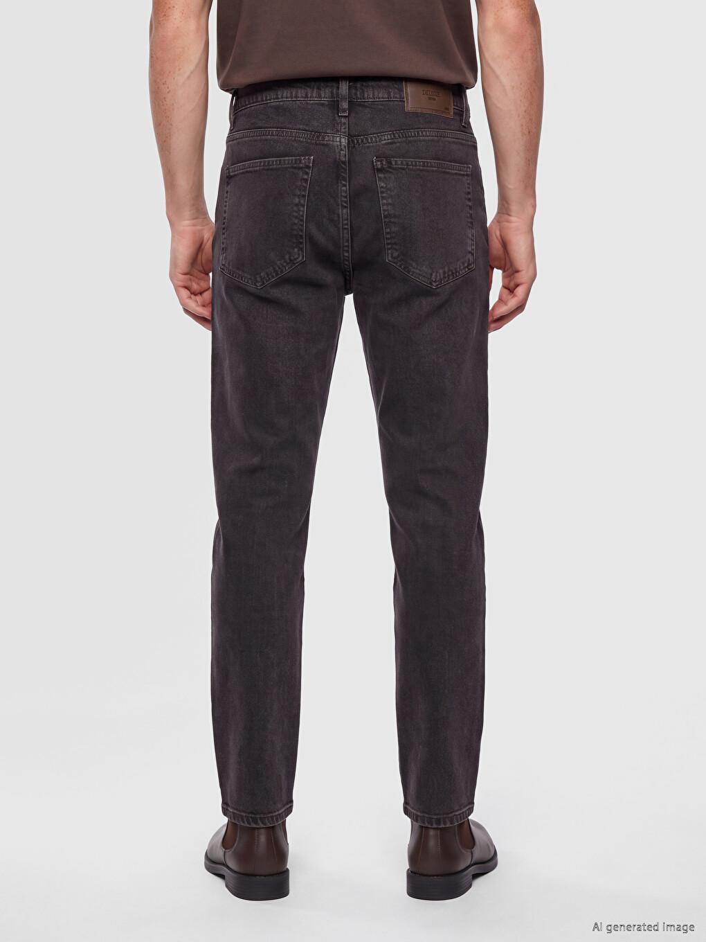 Kahverengi 779 Regular Fit Erkek Jean Pantolon-3