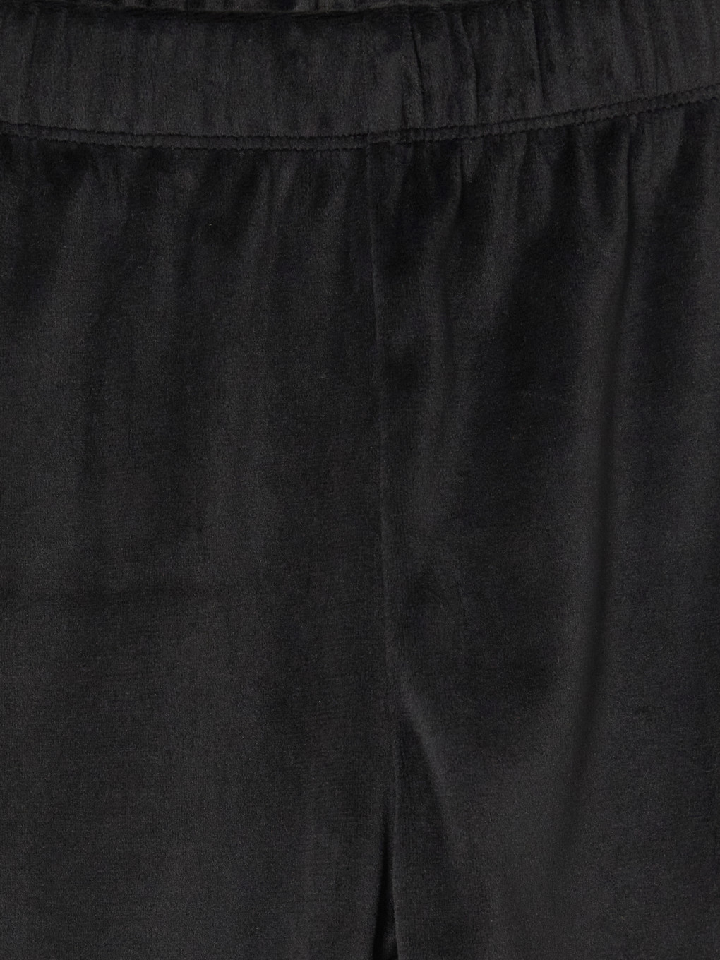 Regular Fit Elastic Waist Girls' Velvet Leggings-2