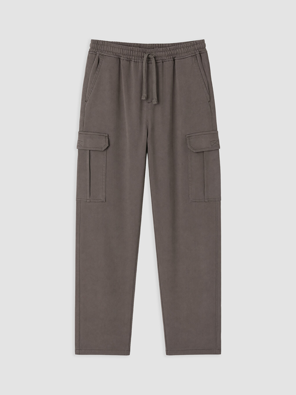 Kahverengi Regular Fit Erkek Kargo Pantolon-4