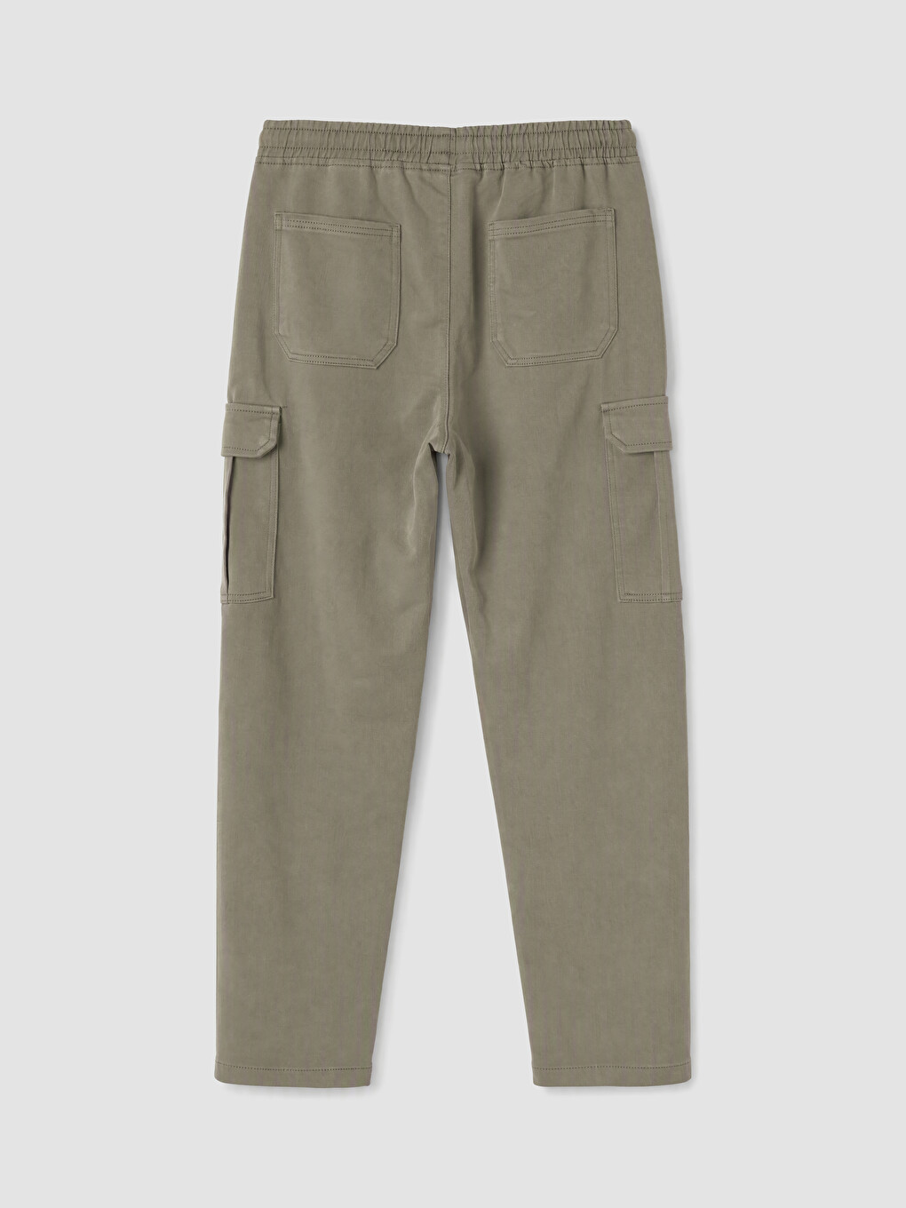 Haki Regular Fit Erkek Kargo Pantolon-2