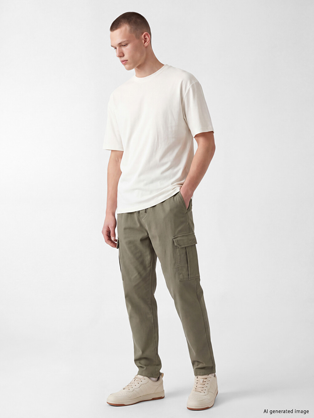 Regular Fit Men's Cargo Trousers-1