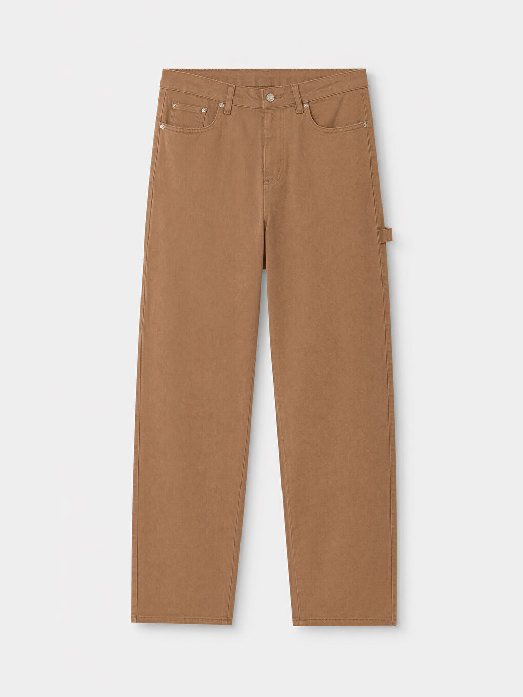 Bej Regular Fit Kanvas Erkek Pantolon