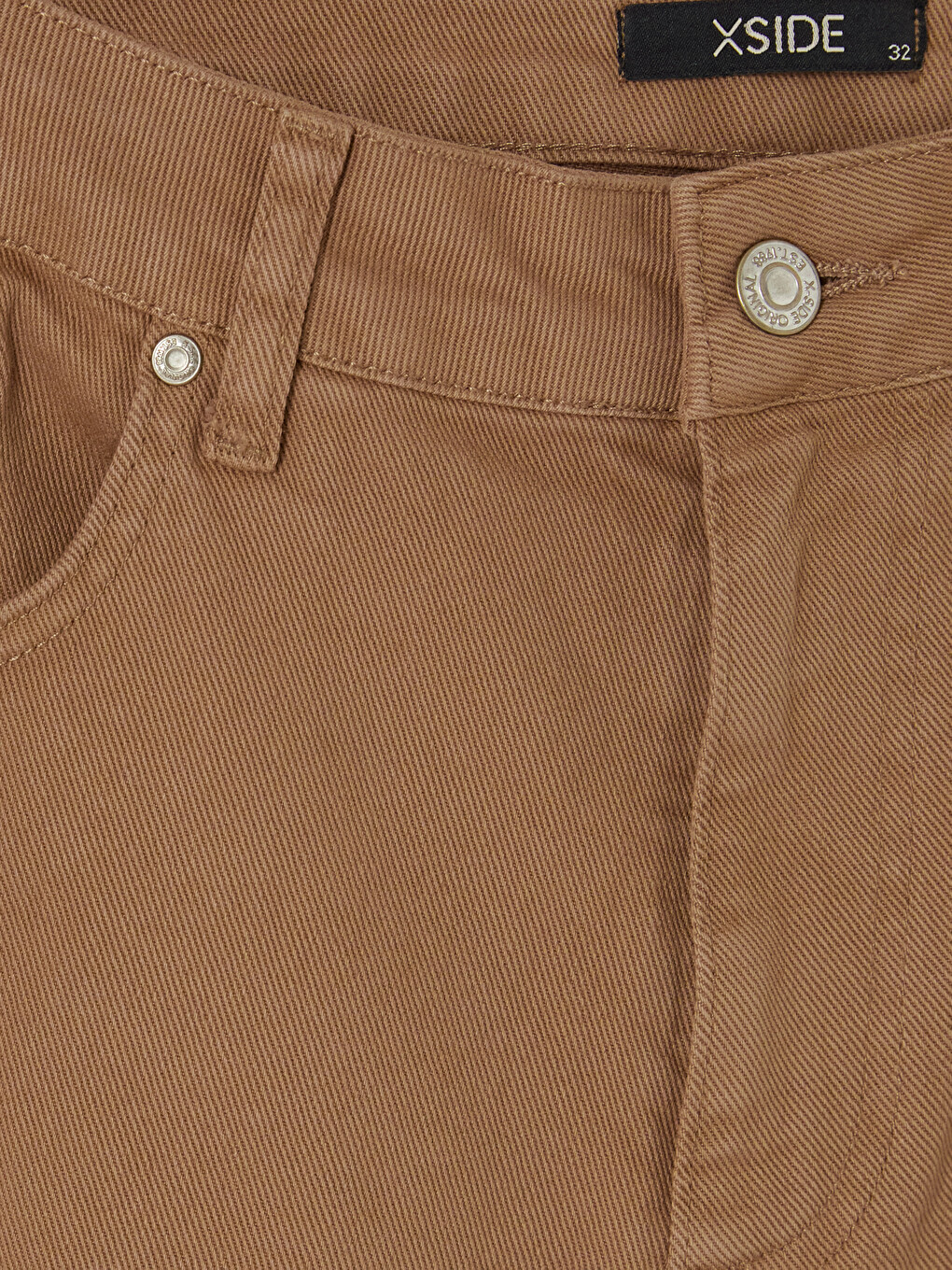 Bej Regular Fit Kanvas Erkek Pantolon-2