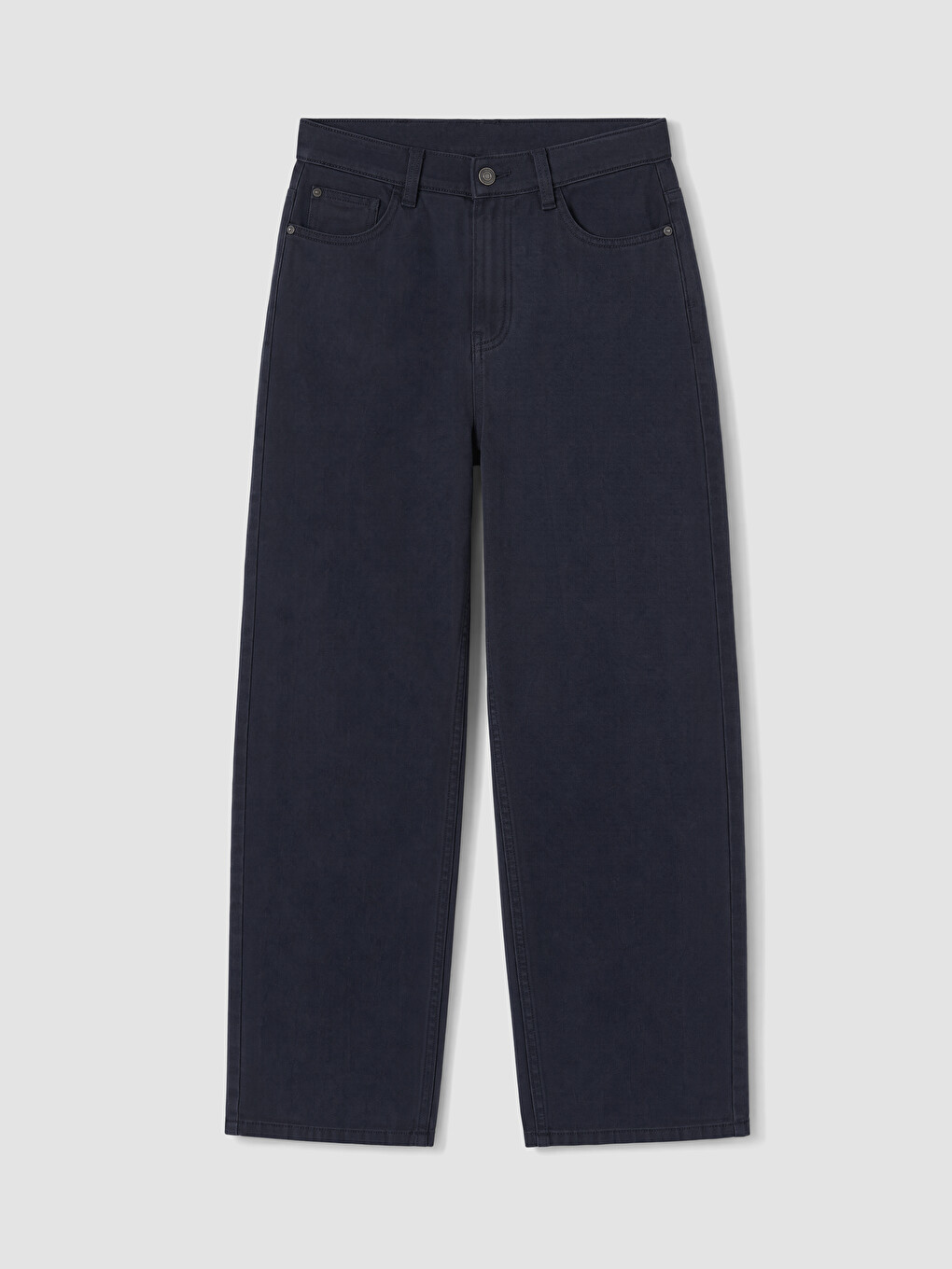 Lacivert Relax Fit Gabardin Erkek Pantolon-4