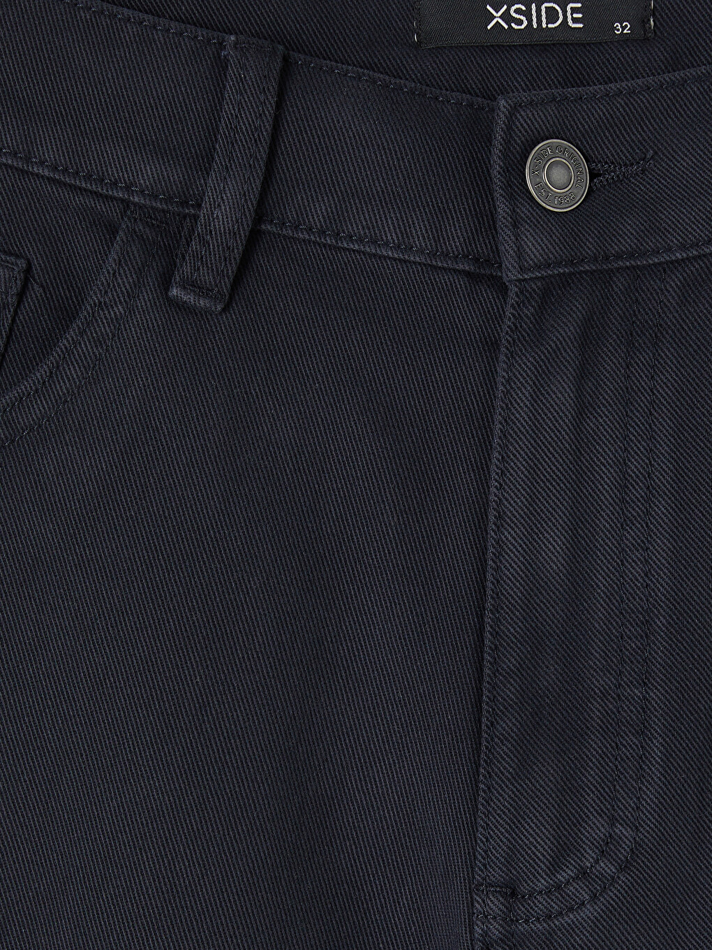 Lacivert Relax Fit Gabardin Erkek Pantolon-5