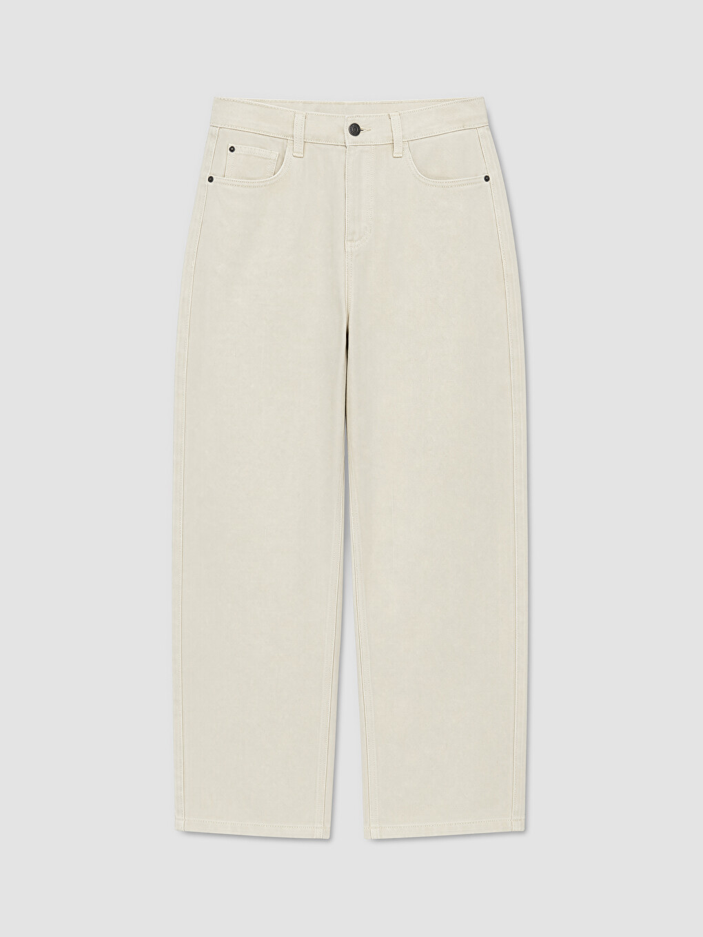 Bej Relax Fit Gabardin Erkek Pantolon-4