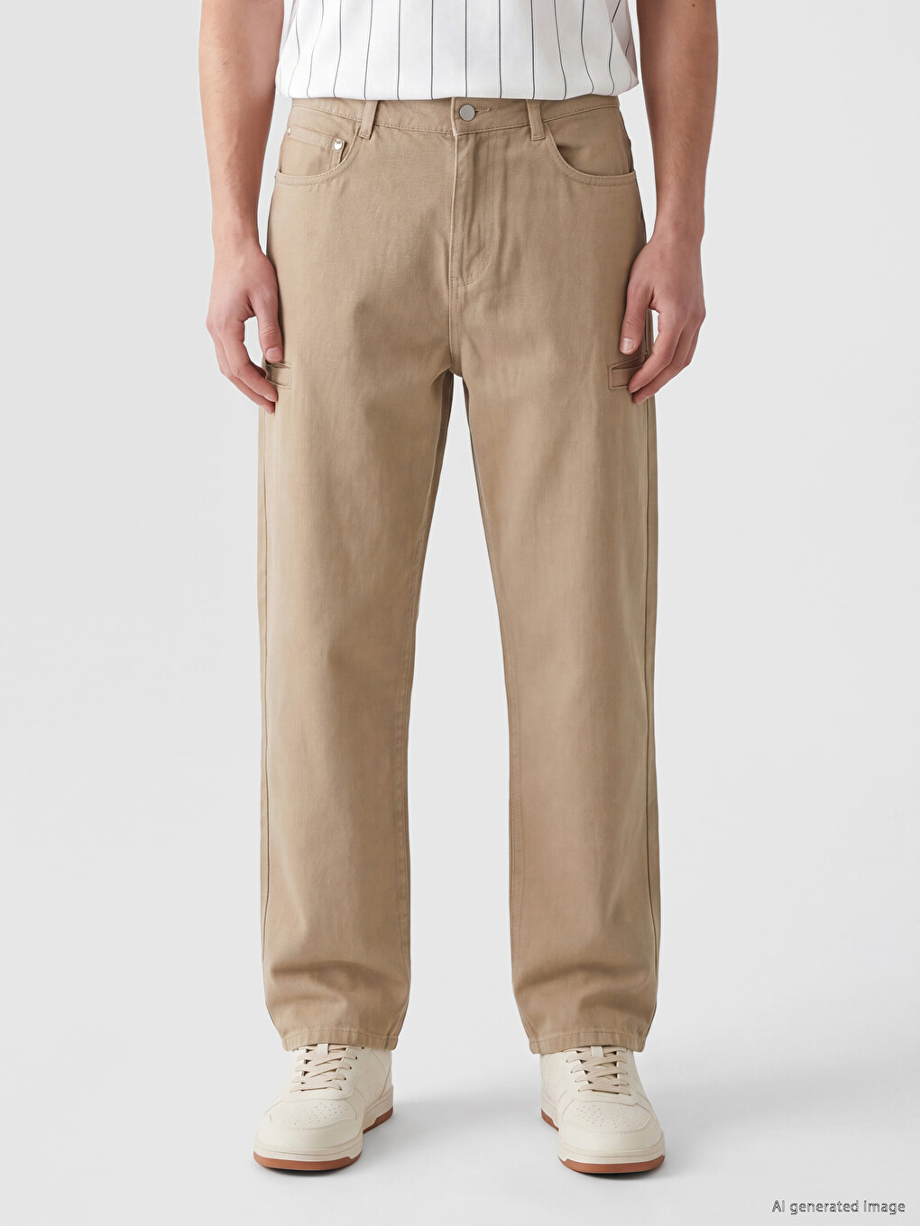 Relax Fit Gabardine Men's Trousers-1