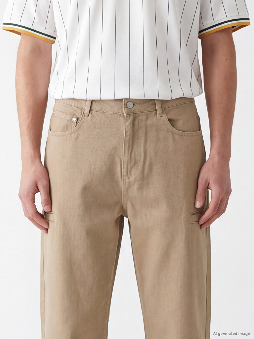 Relax Fit Gabardine Men's Trousers-2
