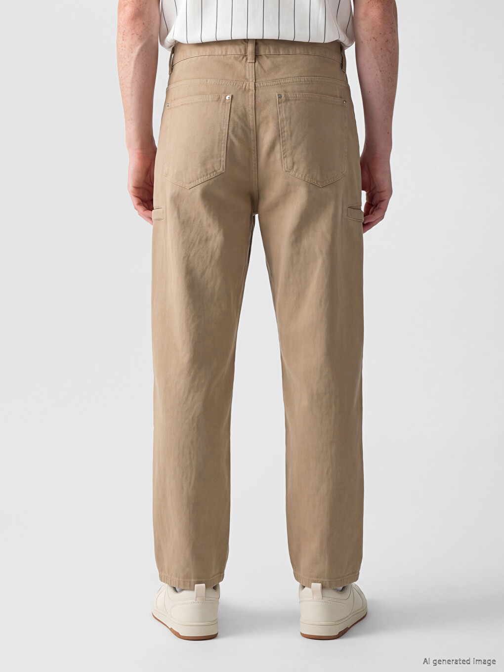 Relax Fit Gabardine Men's Trousers-3