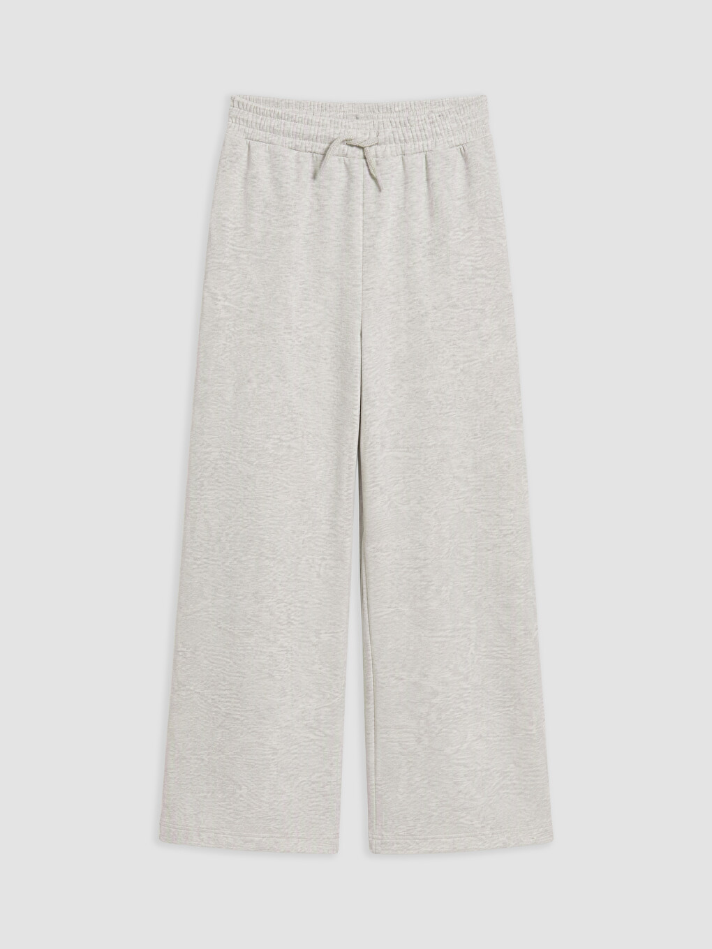 Wide Leg Girls' 3 Thread Brushed Sweatpants