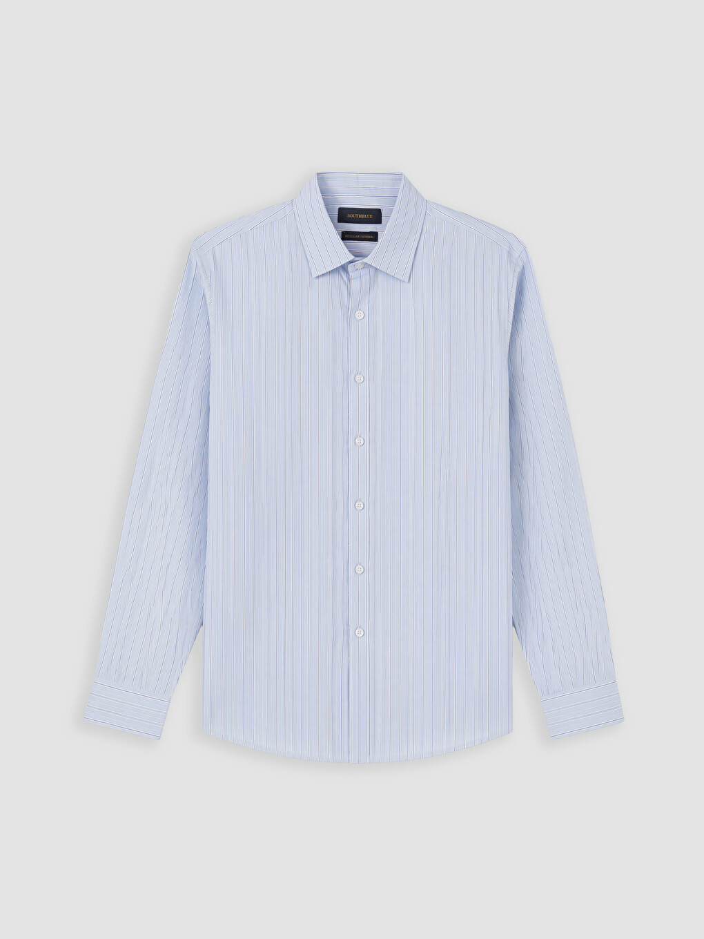 Regular Fit Striped Gabardine Men's Shirt-4