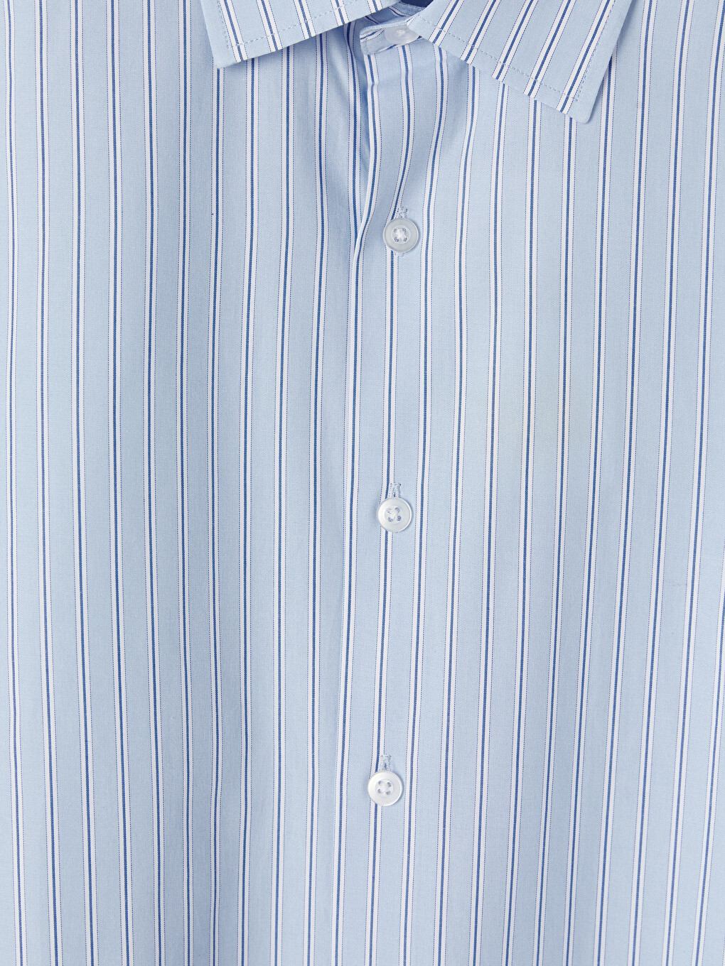 Regular Fit Striped Gabardine Men's Shirt-5