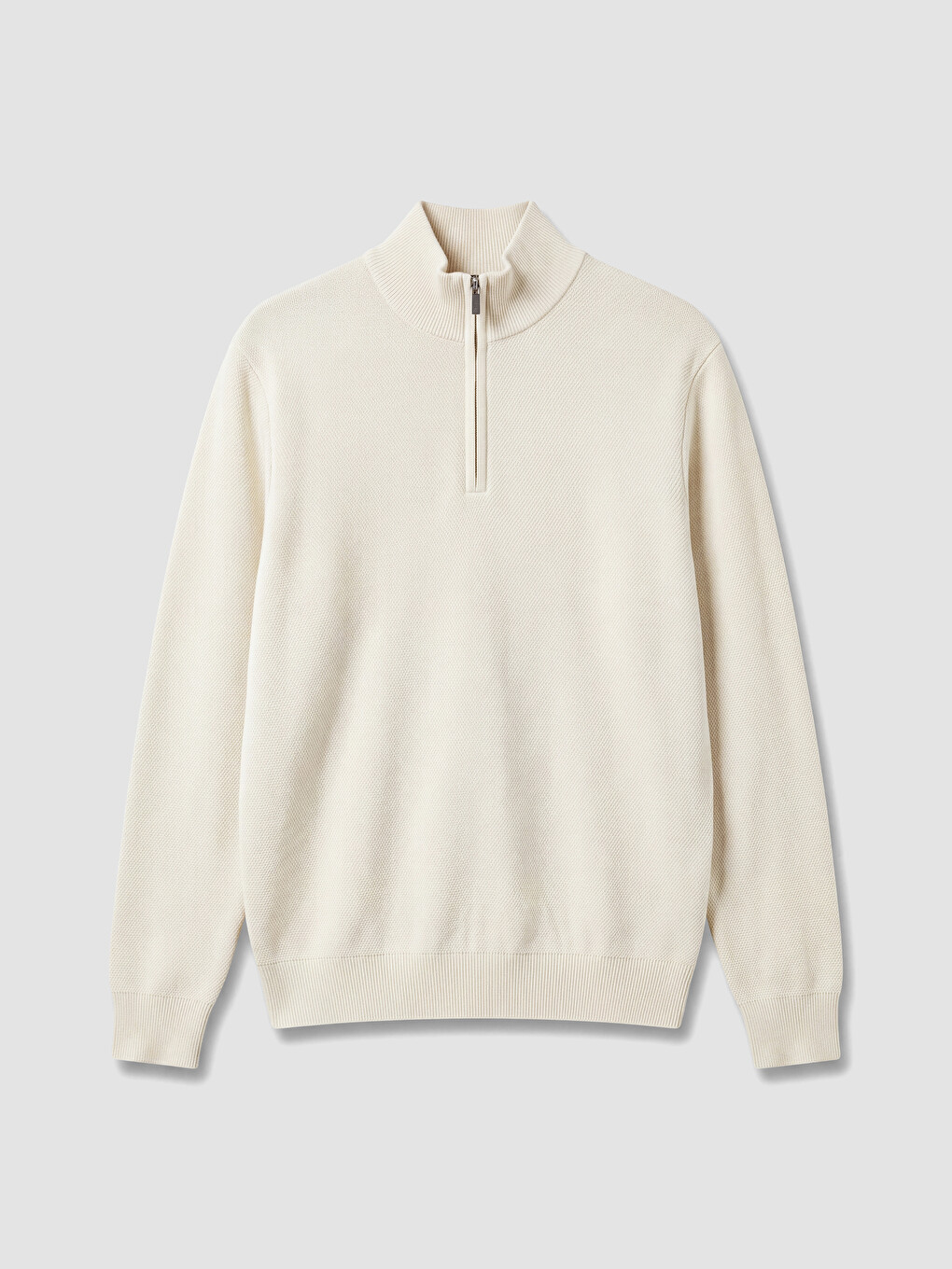 Mock Neck Men's Knitwear Sweater