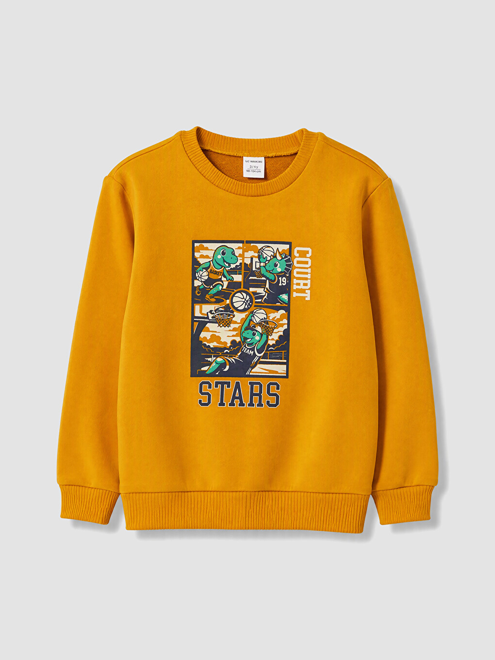 Ekru 2'li Baskılı Erkek Çocuk Sweatshirt-4