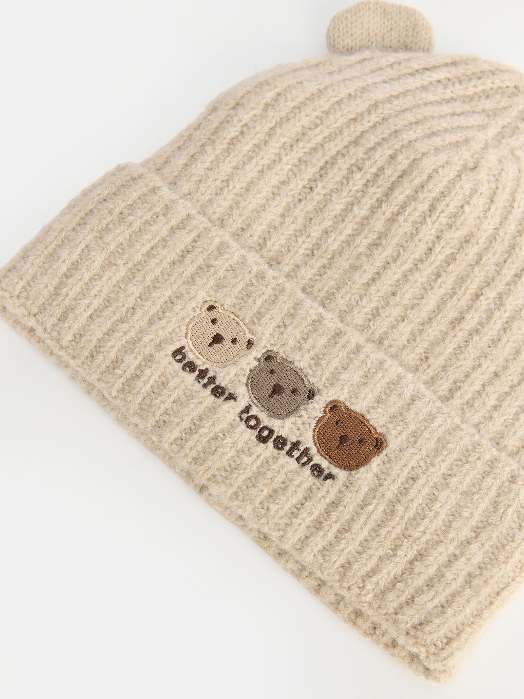 Embroidered Baby Boys' Knitwear Beanie-1
