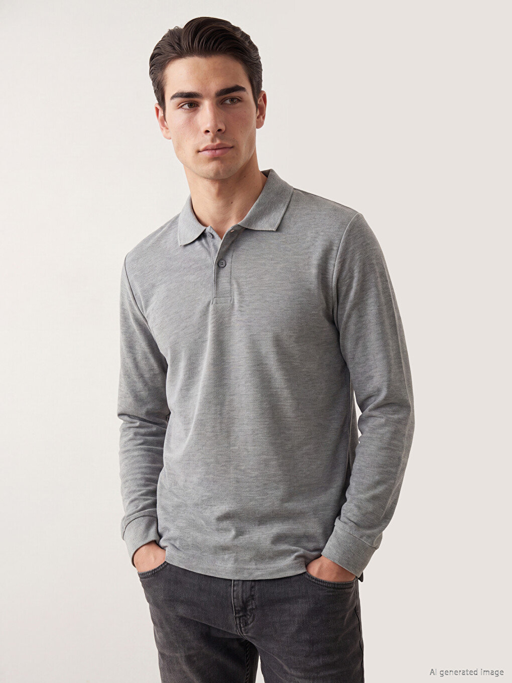 Polo Collar Pique Men's T-shirt