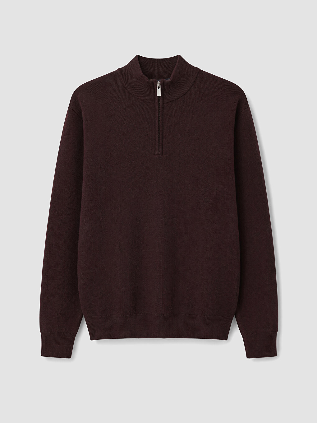 Pulover Tricotat Mock Neck Bărbați-4