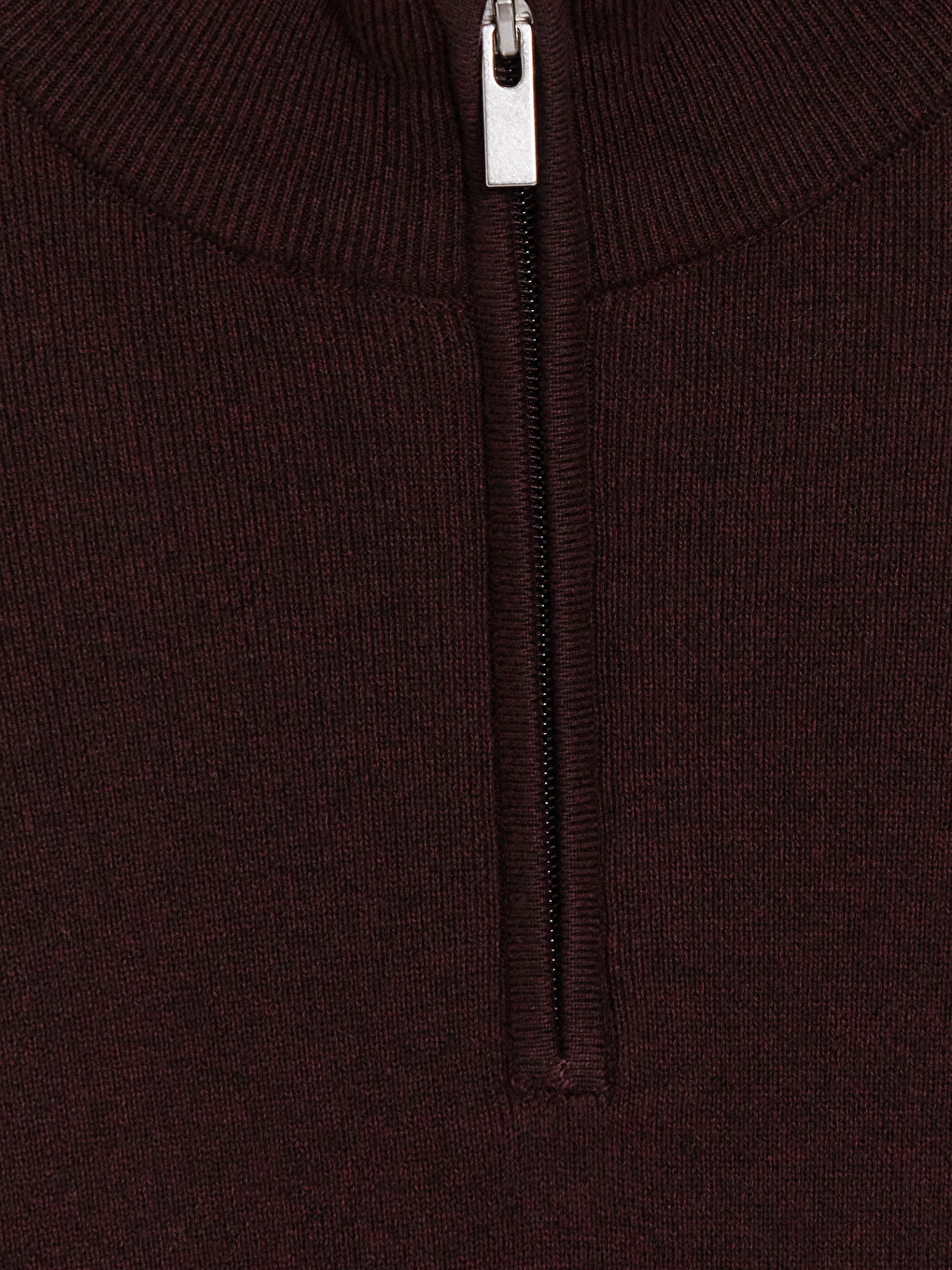 Pulover Tricotat Mock Neck Bărbați-5